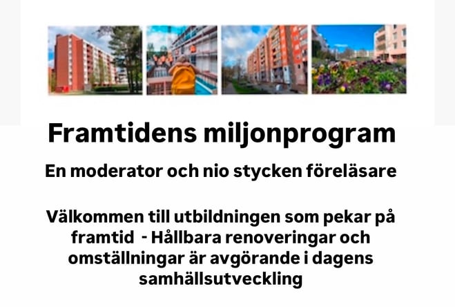 Framtidens miljonprogram - möjligheter och utmaningar